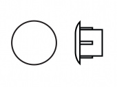 ЗАГЛУШКА D 14мм (белый)