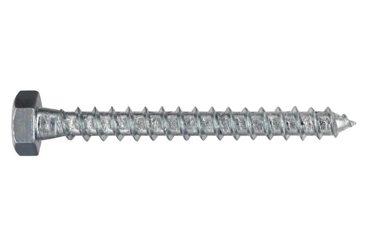 Шуруп DIN 571 с шестигранной головкой сантехнический ZN 8x70 (2 шт.)