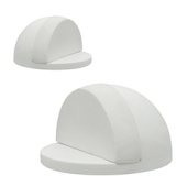 Дверной ограничитель полусфера QSM, цвет белый