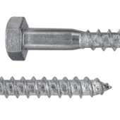 Шуруп DIN571 с шестигранной головкой сантехнический ZN 10x120