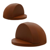 Дверной ограничитель полусфера QSM, цвет коричневый