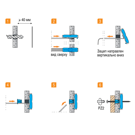 TWIN PAK Дюбель усиленный двухкомпонентный с шурупом