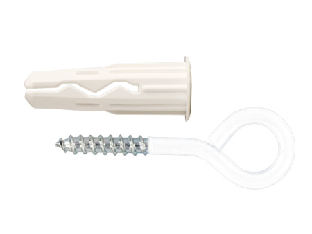 Универсальный нейлоновый дюбель для любых стен Multi 6 петля-шуруп