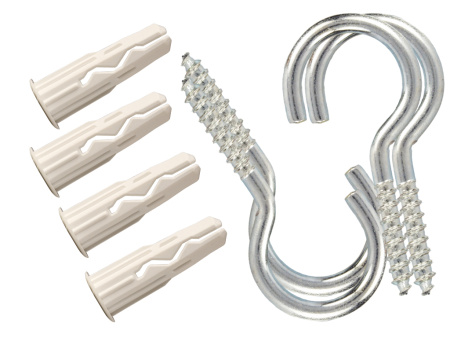 Универсальный нейлоновый дюбель для любых стен Multi 6 Крюк-шурупом