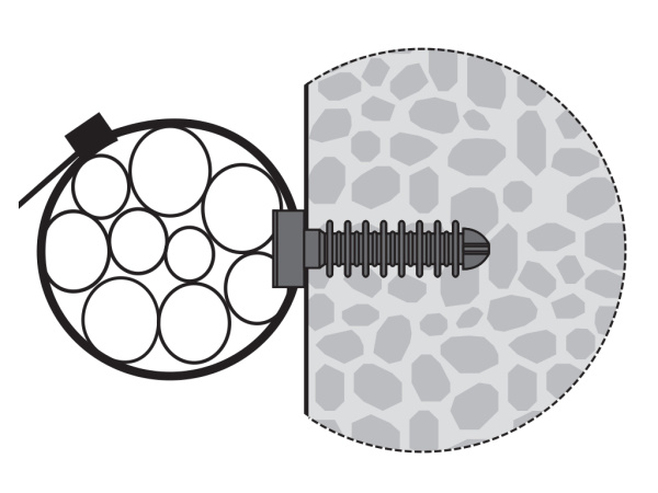 PDR дюбель для крепления стяжек атмосферостойкий