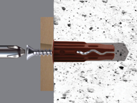 Шуруп универсальный оцинкованный с потайной головкой 3x30 для дюбеля Multi 5