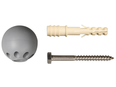 Комплект дверного ограничителя, цвет серый