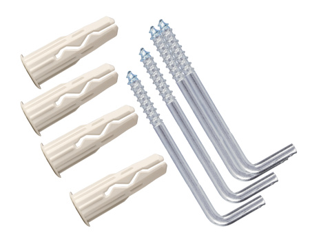 Универсальный нейлоновый дюбель для любых стен Multi 6 Крюк-шурупом L-образным